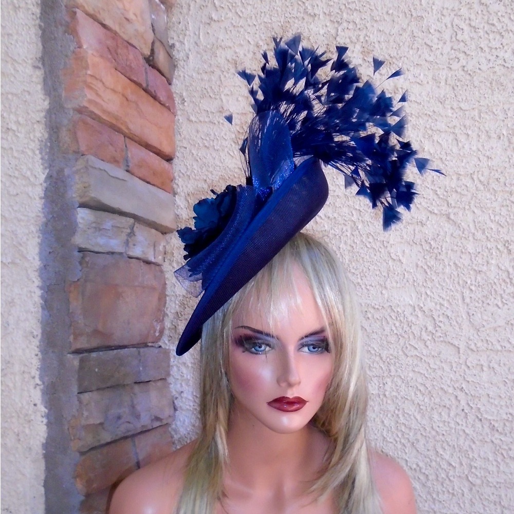 NWT 🎉 Navy Blue Fascinator
